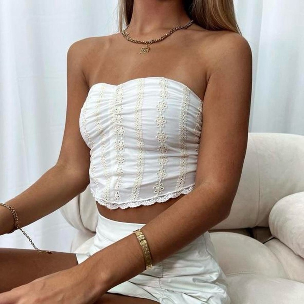 Isabelle’s Cabinet gypsy den bijou tie back sleeveless summer bandeau top